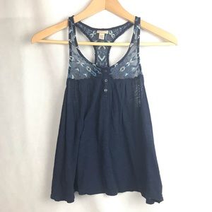 Cape Juby Navy Blue Tank Top -Summer Beach Everyday Casual Coastal Tropical